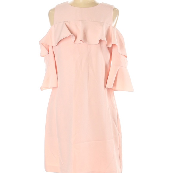 Eliza J Cold Shoulder Ruffle Cocktail Dress - Picture 4 of 16